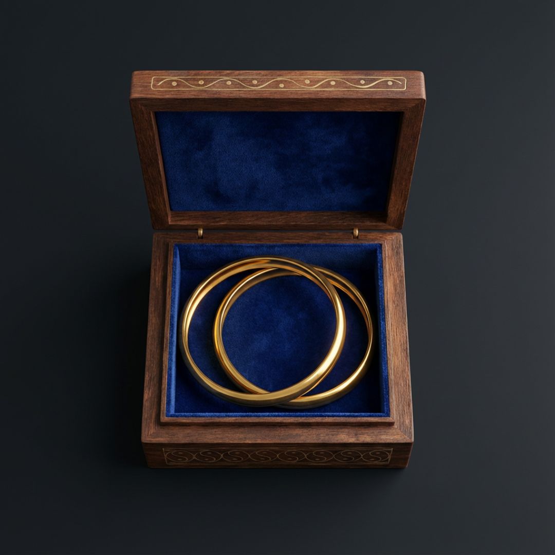 Lotus Mandala Wooden Tarkashi Inlay Box