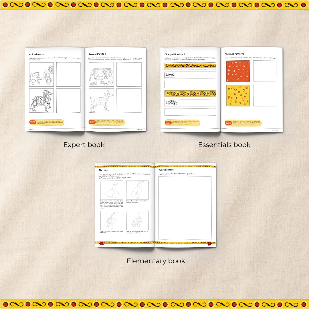 Artventures of Cheriyal: The Complete Scroll Art Journey (Set of 3)