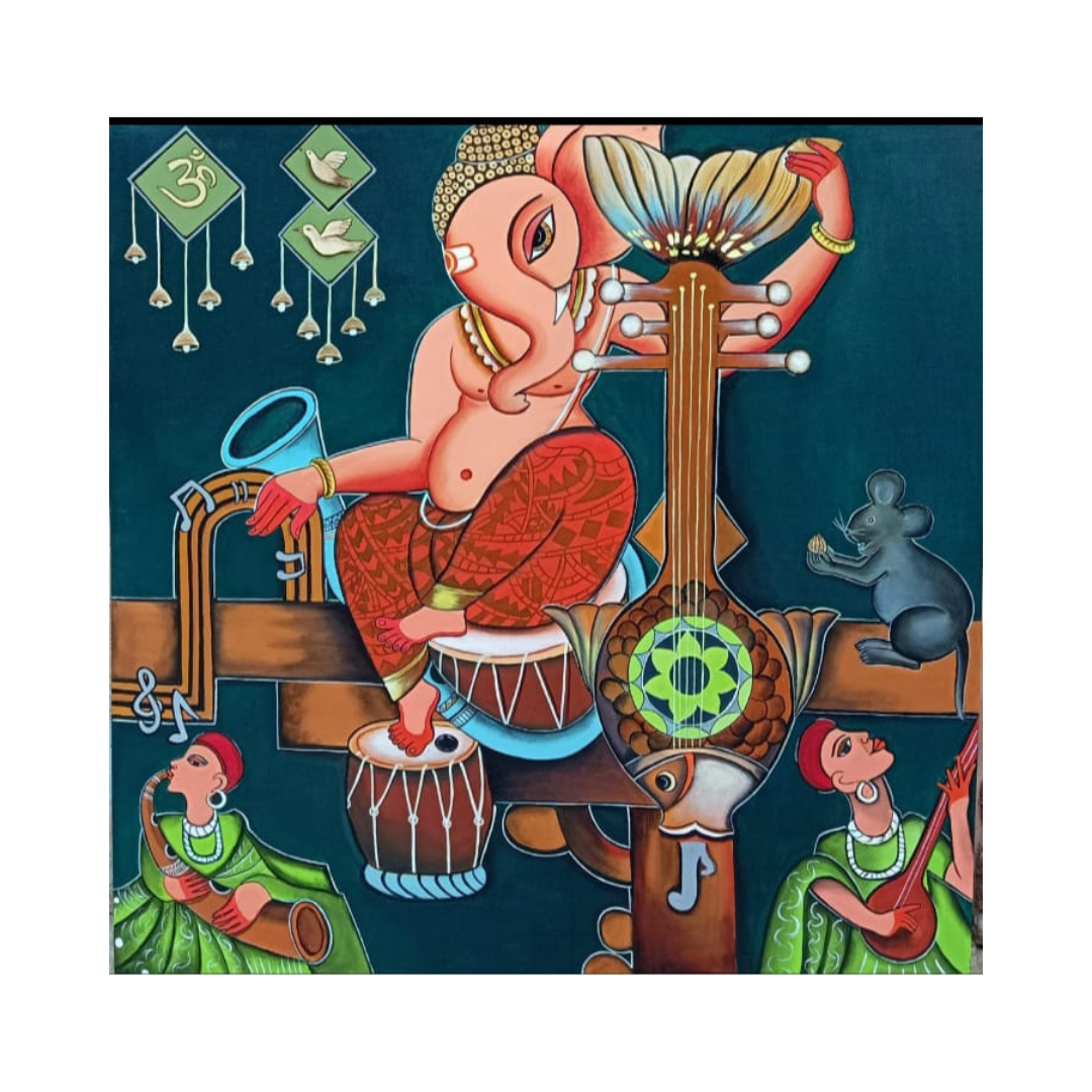 Ganesha with Tanpura