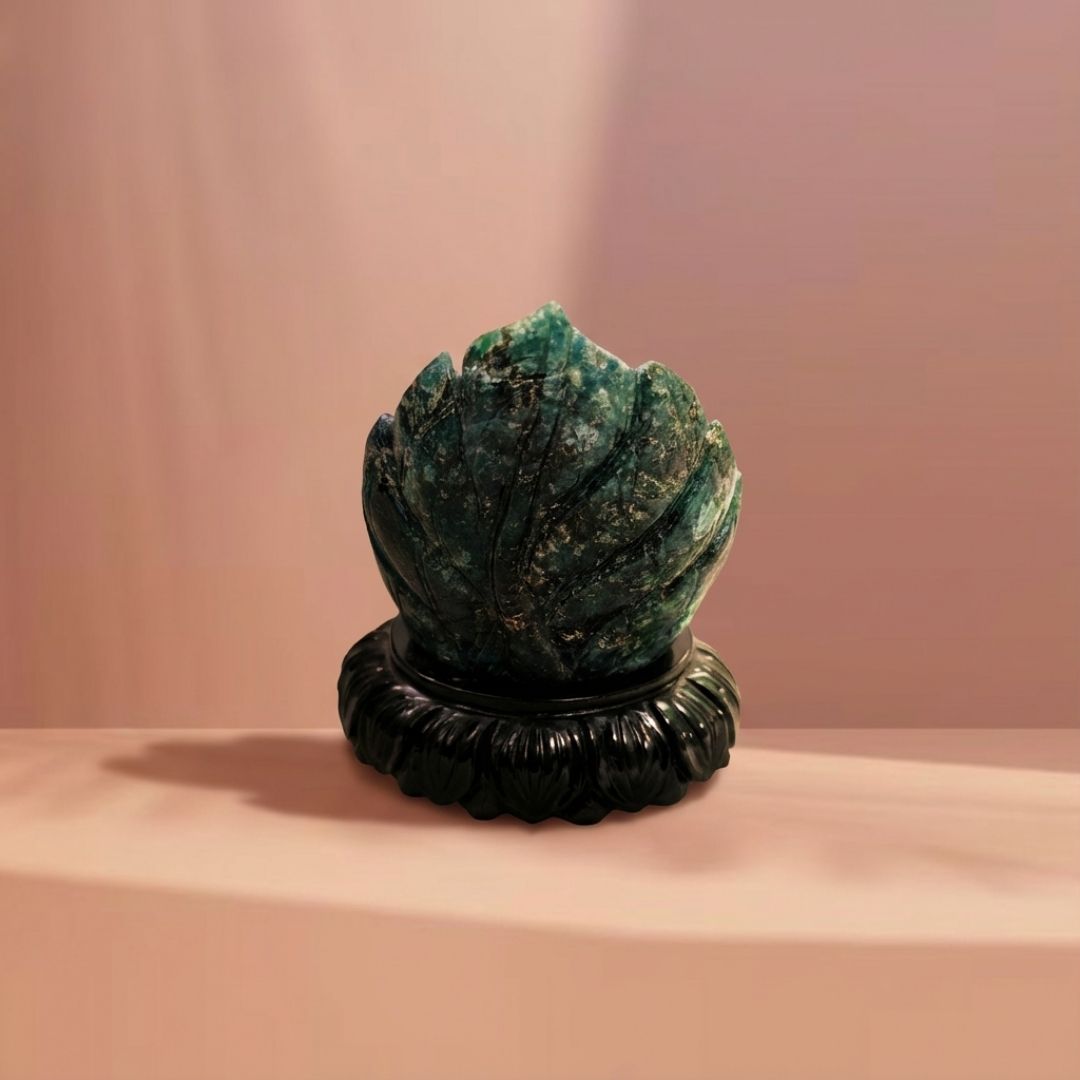 Abroad Black Jade Krishna Sculpture for Home Decor and Spiritual Spaces 