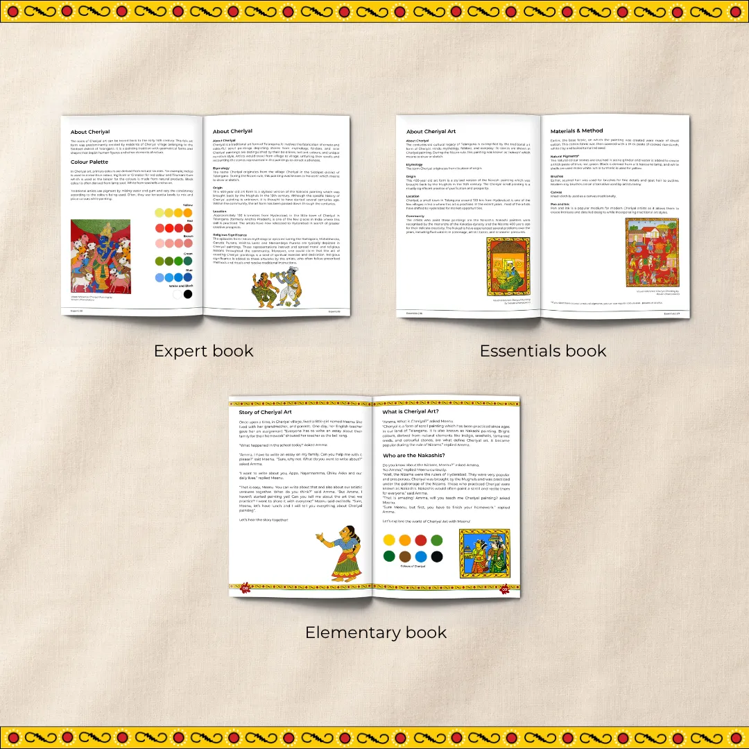 Artventures of Cheriyal: The Complete Scroll Art Journey (Set of 3)