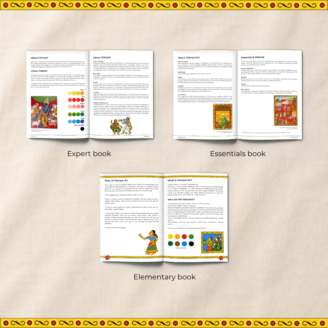 Artventures of Cheriyal: The Complete Scroll Art Journey (Set of 3)