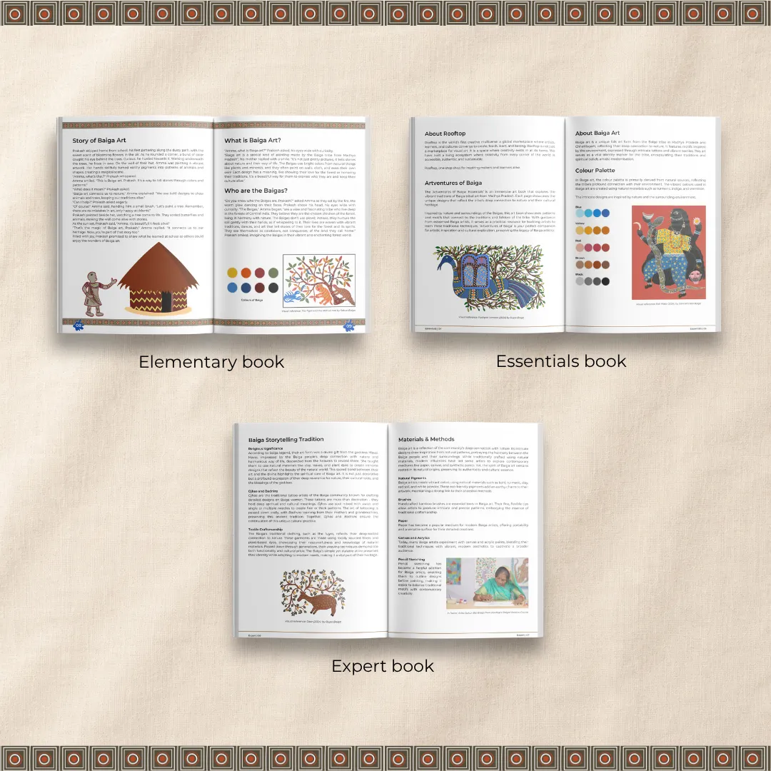 Artventures of Baiga: The Complete Guide to Madhya Pradesh's Tribal Art (Set of 3)