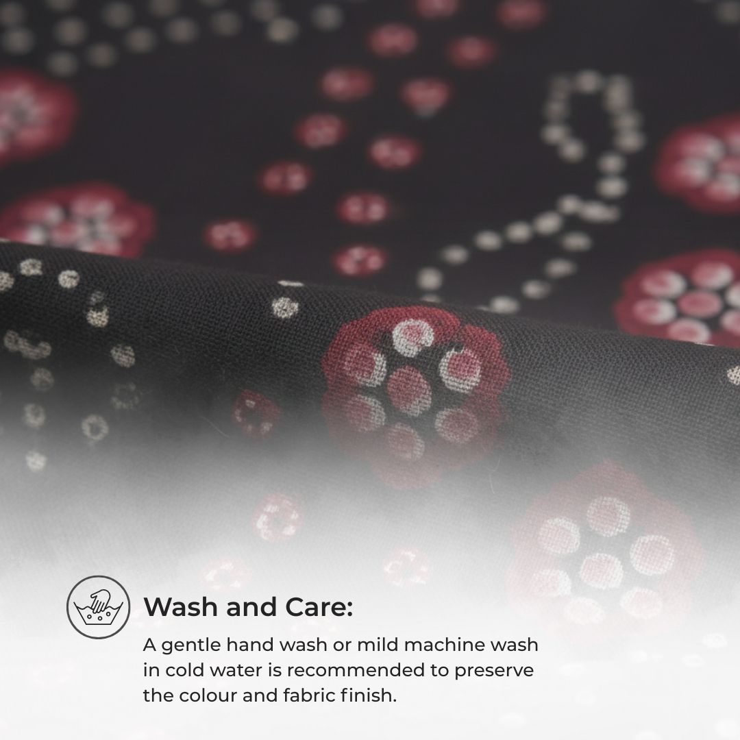 Glace Cotton Multicolour Tie and Dye Suit Fabric for Cut Top