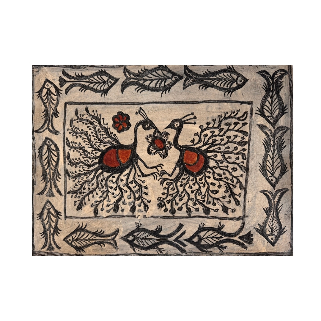 Peacocks and Flowing Waters