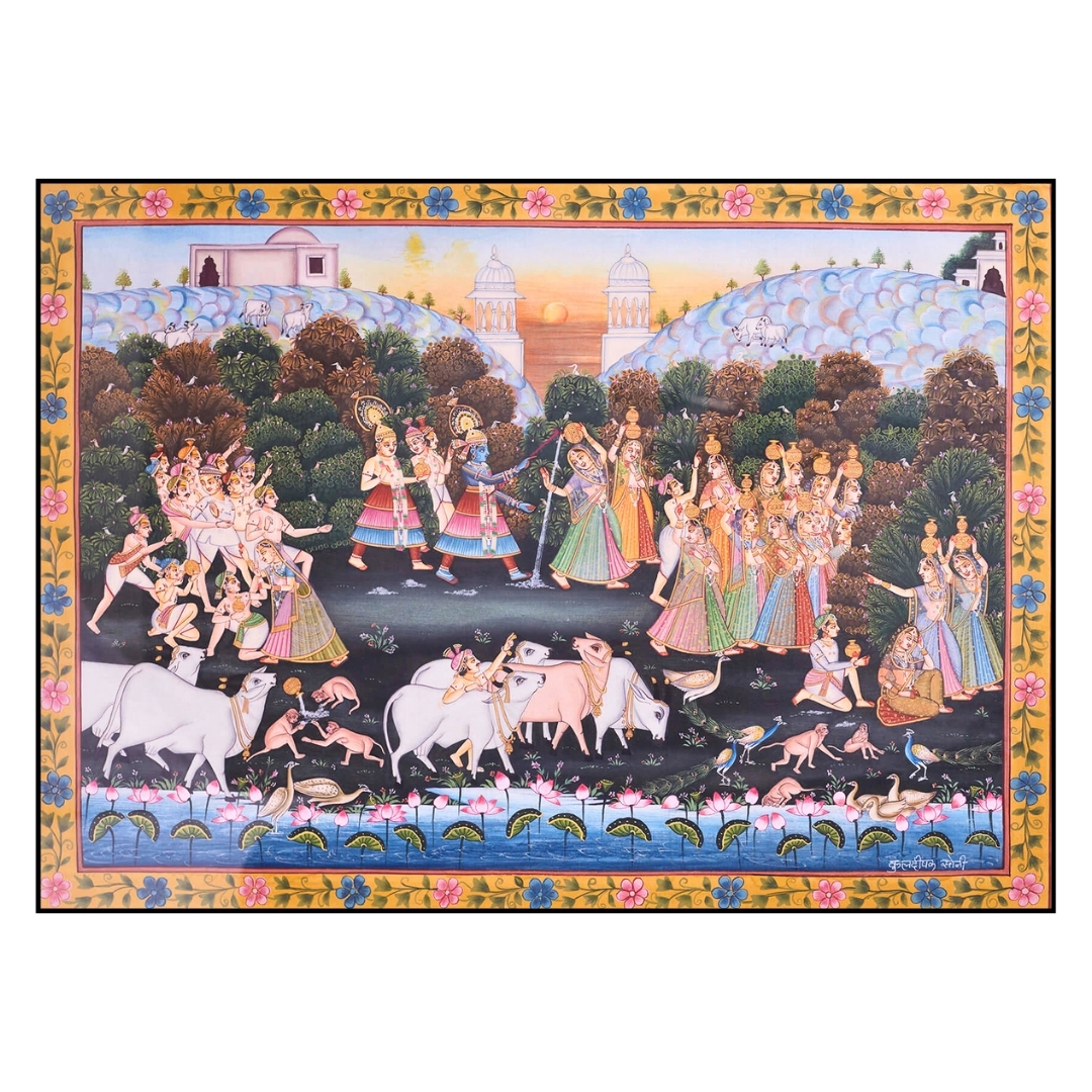 Pichwai Makhan Chori Painting