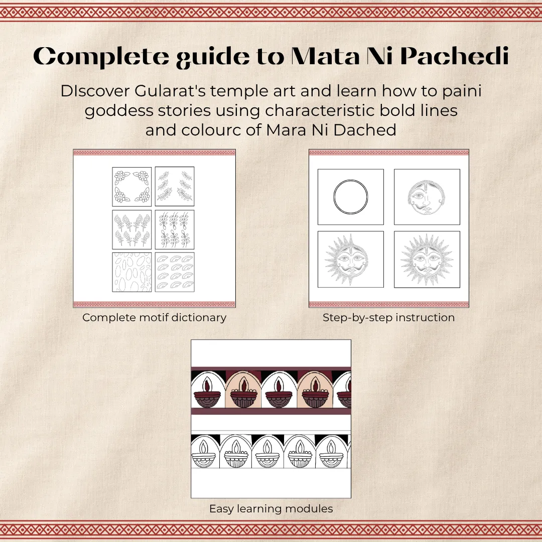 Artventures of Mata Ni Pachedi: A Devotional Journey Through Art (3 Set)