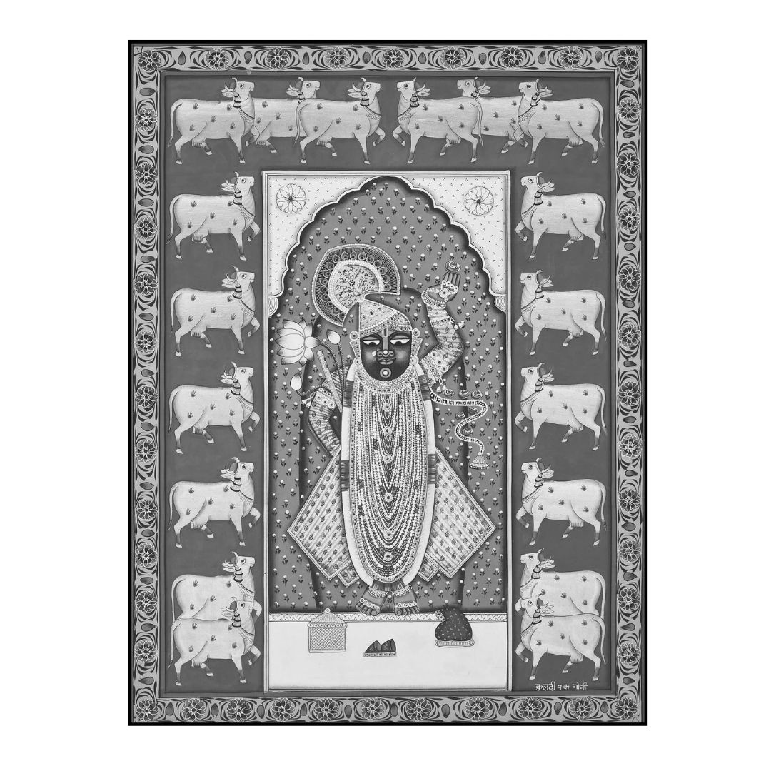 Pichwai Sacred Shreenathji Painting