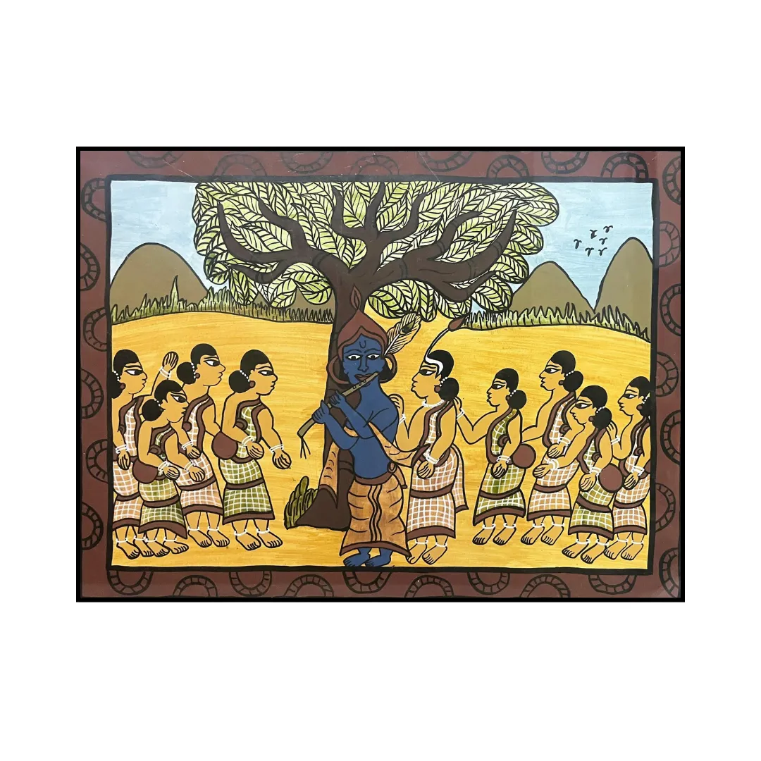 Lord Krishna & Devotees by Kishor Gayen