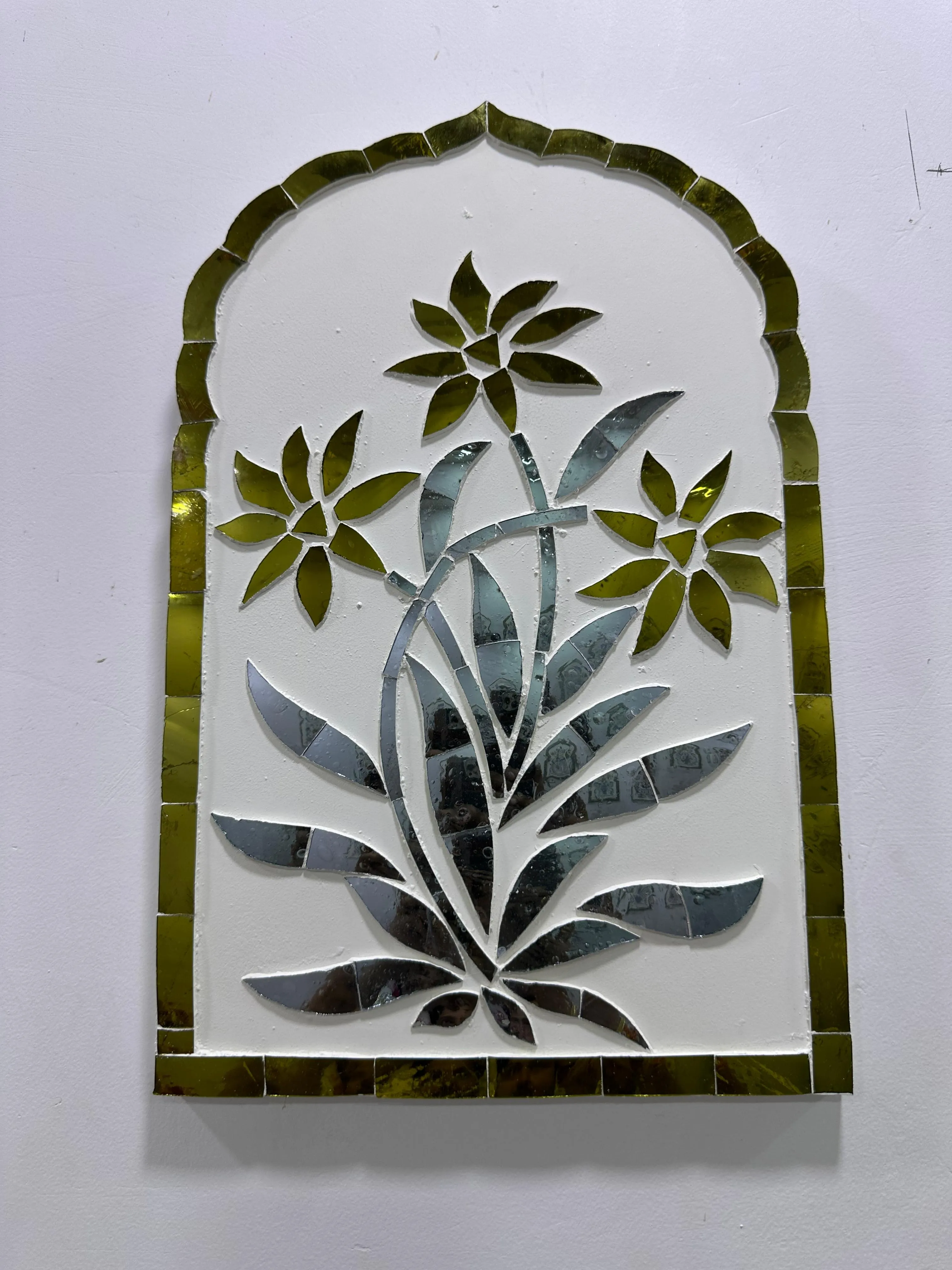 Thikri glass work panel