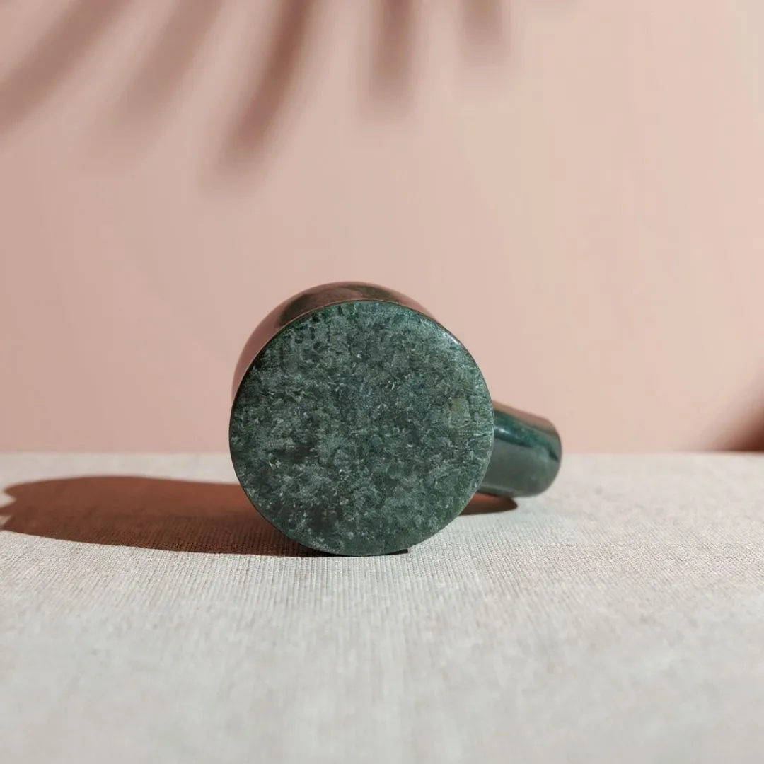Green Aventurine Shiva Lingam Sculpture for Home and Meditation