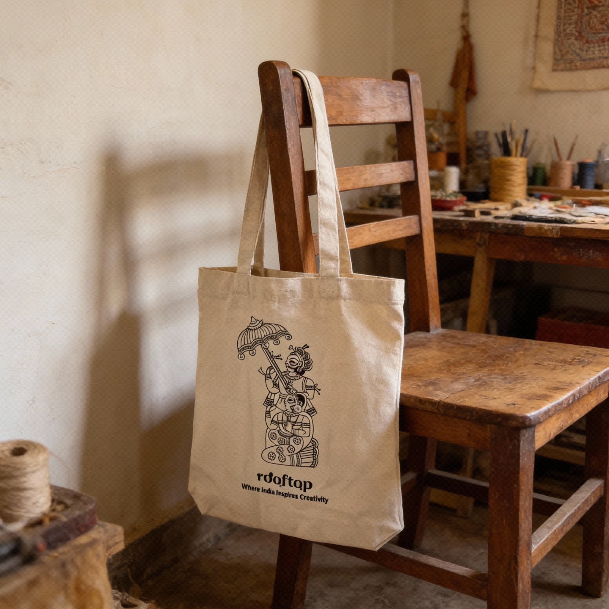 Phad Art DIY Canvas Tote Bag 