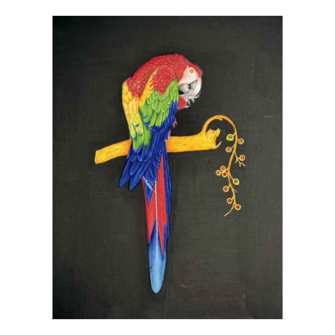 Macaw- Indian Miniature