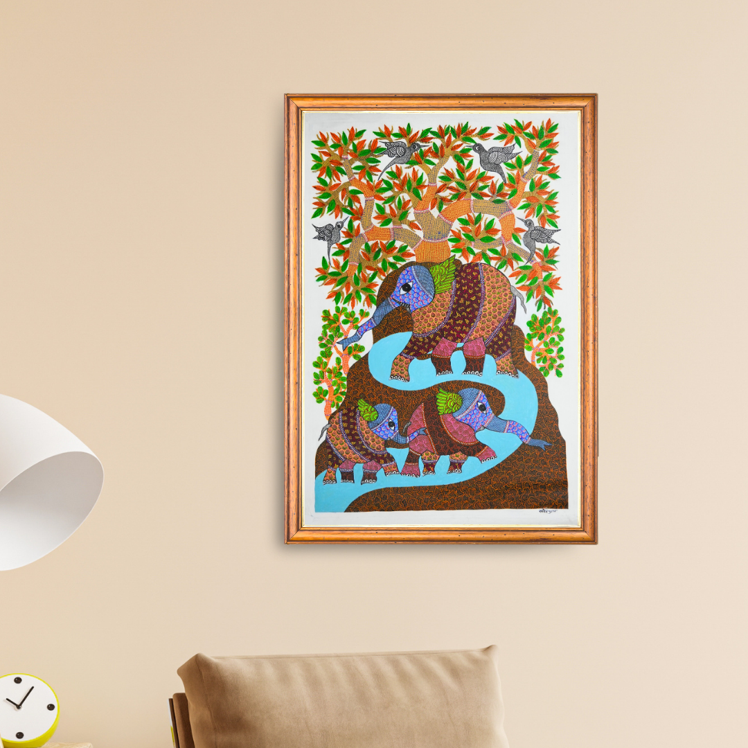 Elephants Drinking Water