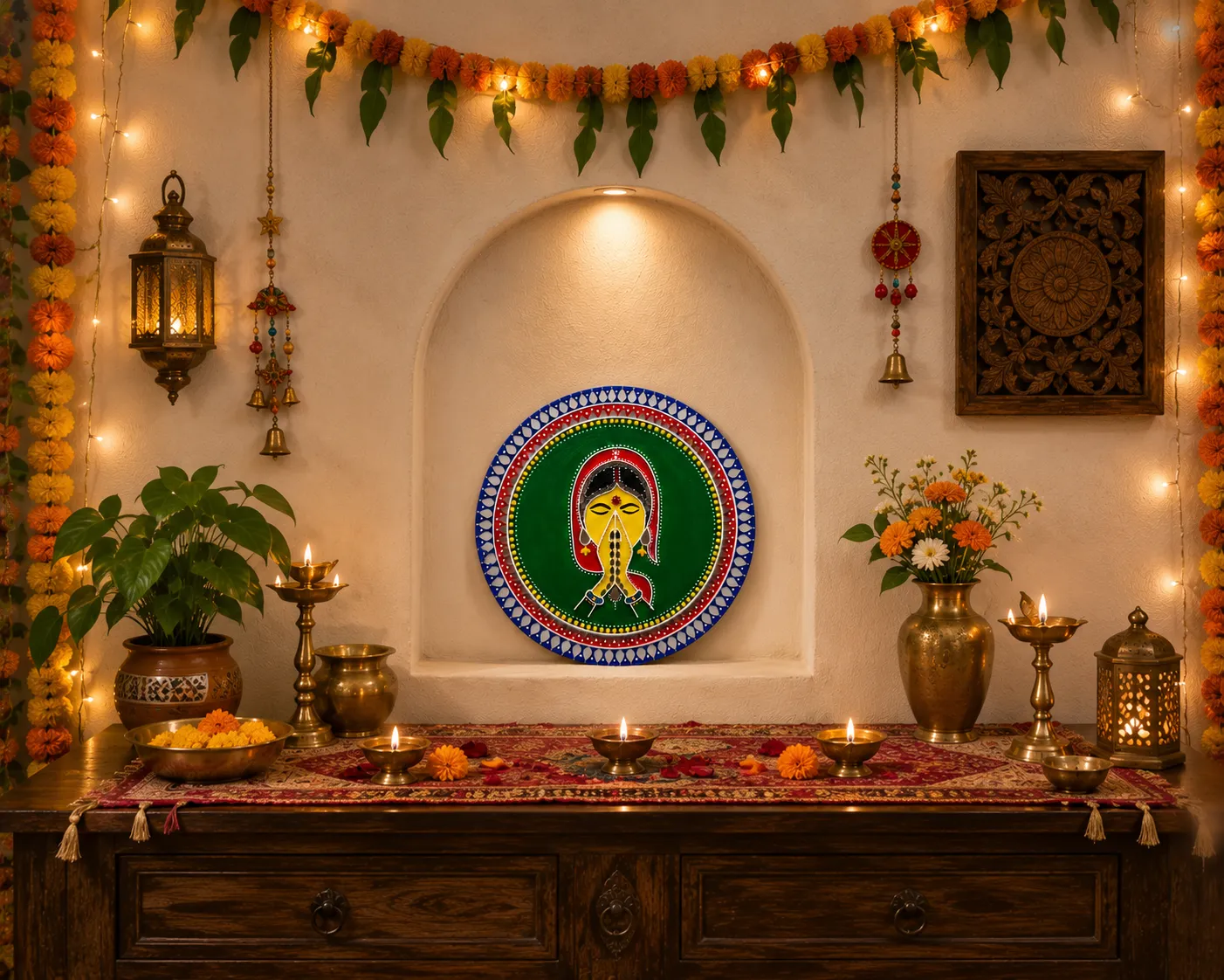 Lippan Art Wall Hanging - Welcoming Lady