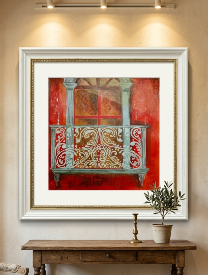 Fading Echoes: Traditional Alpona on a Heritage Verandah