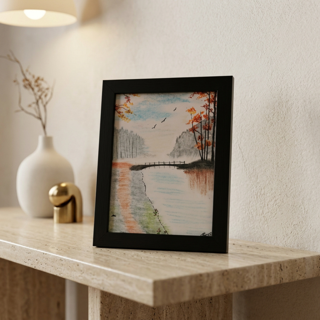 Handmade Landscape Mini Canvas Painting
