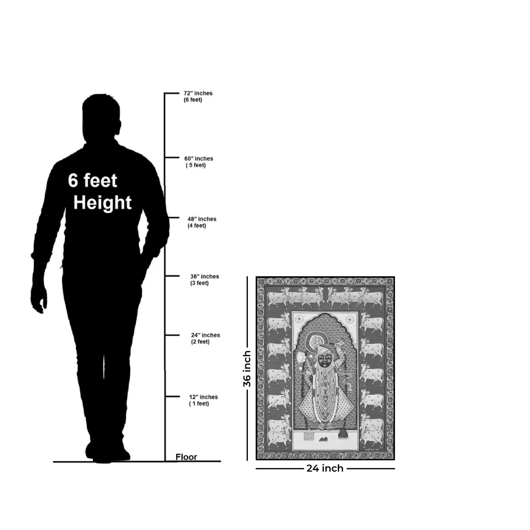 Pichwai Sacred Shreenathji Painting