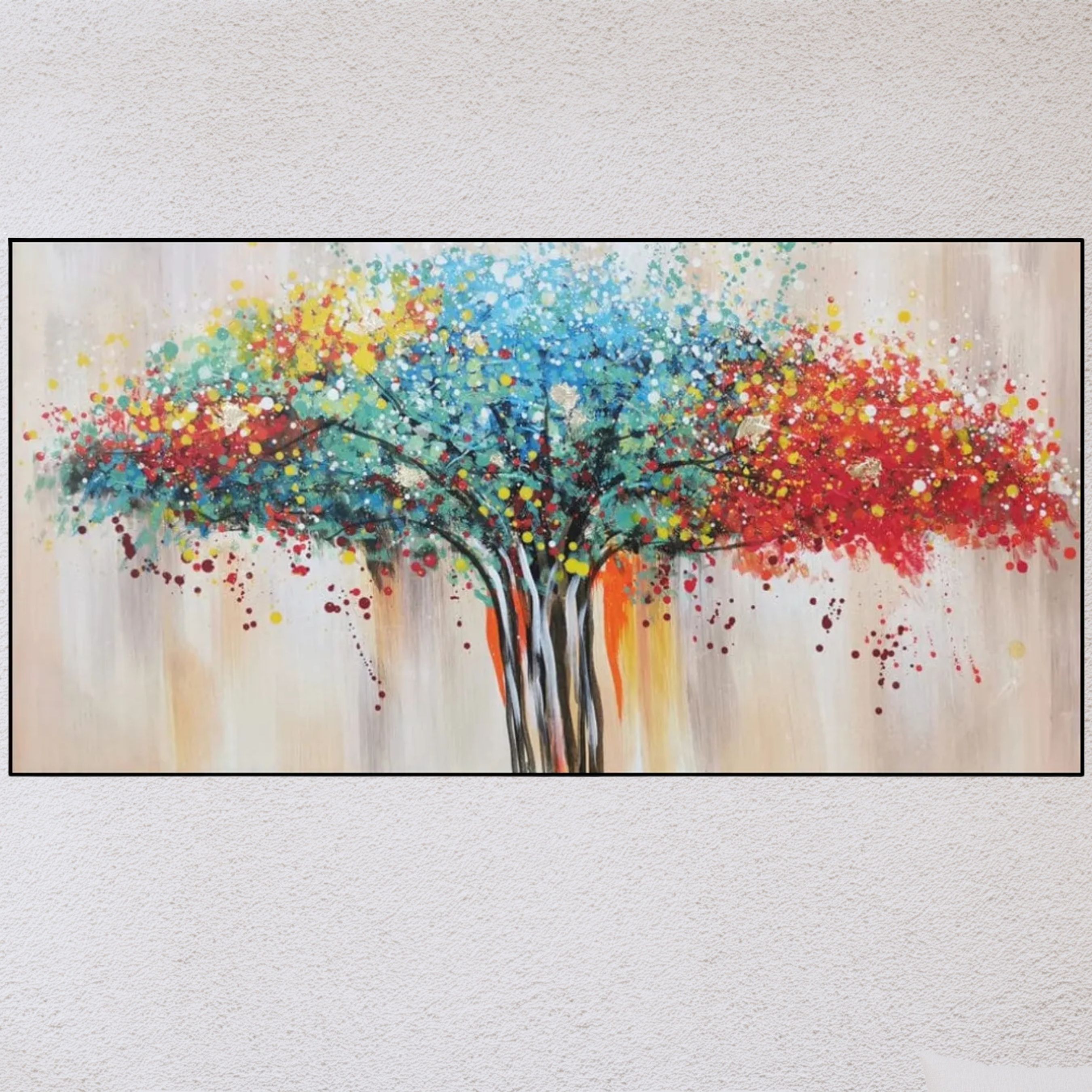 Handmade Abstract Tree Canvas Painting