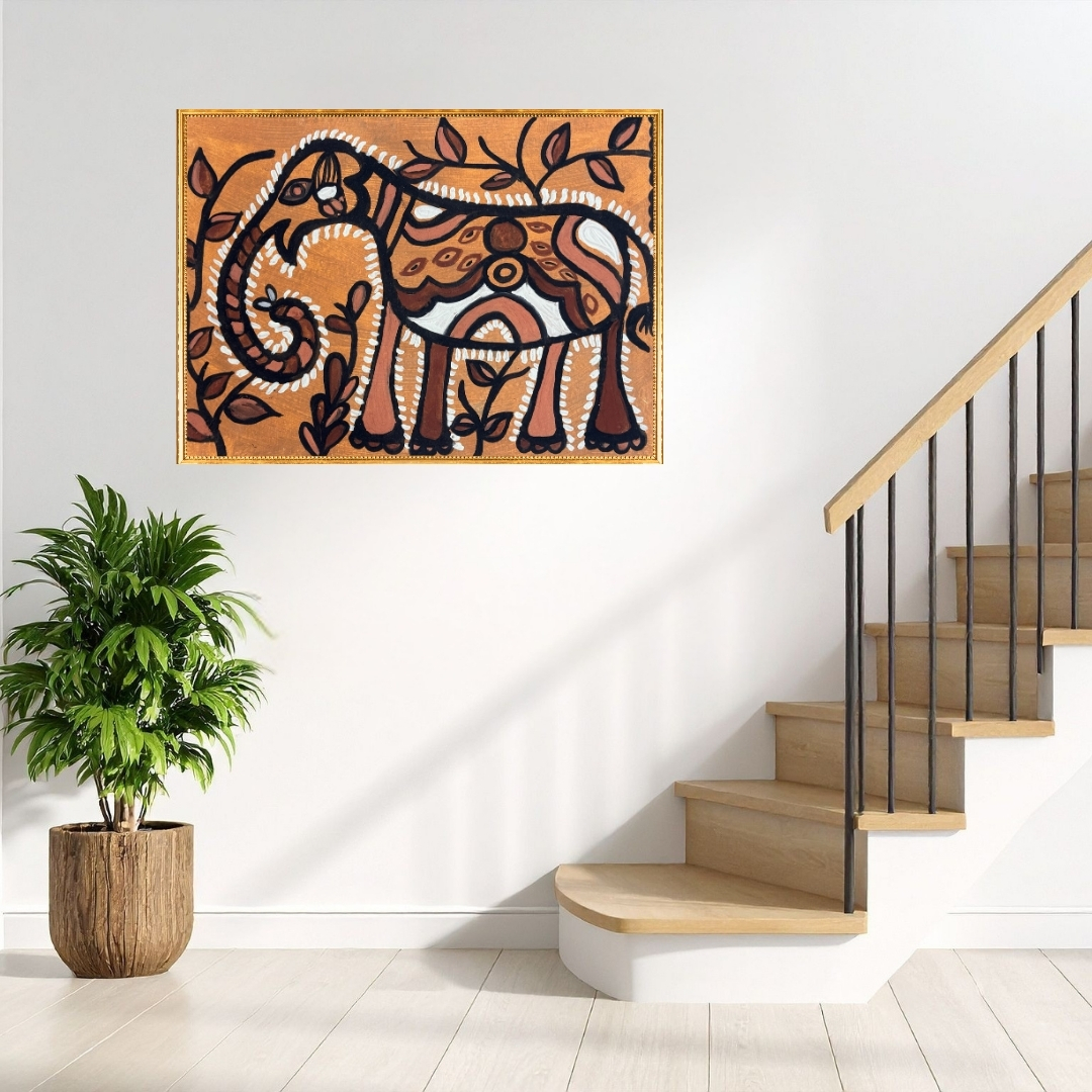 Ornamented Elephant by Fatima