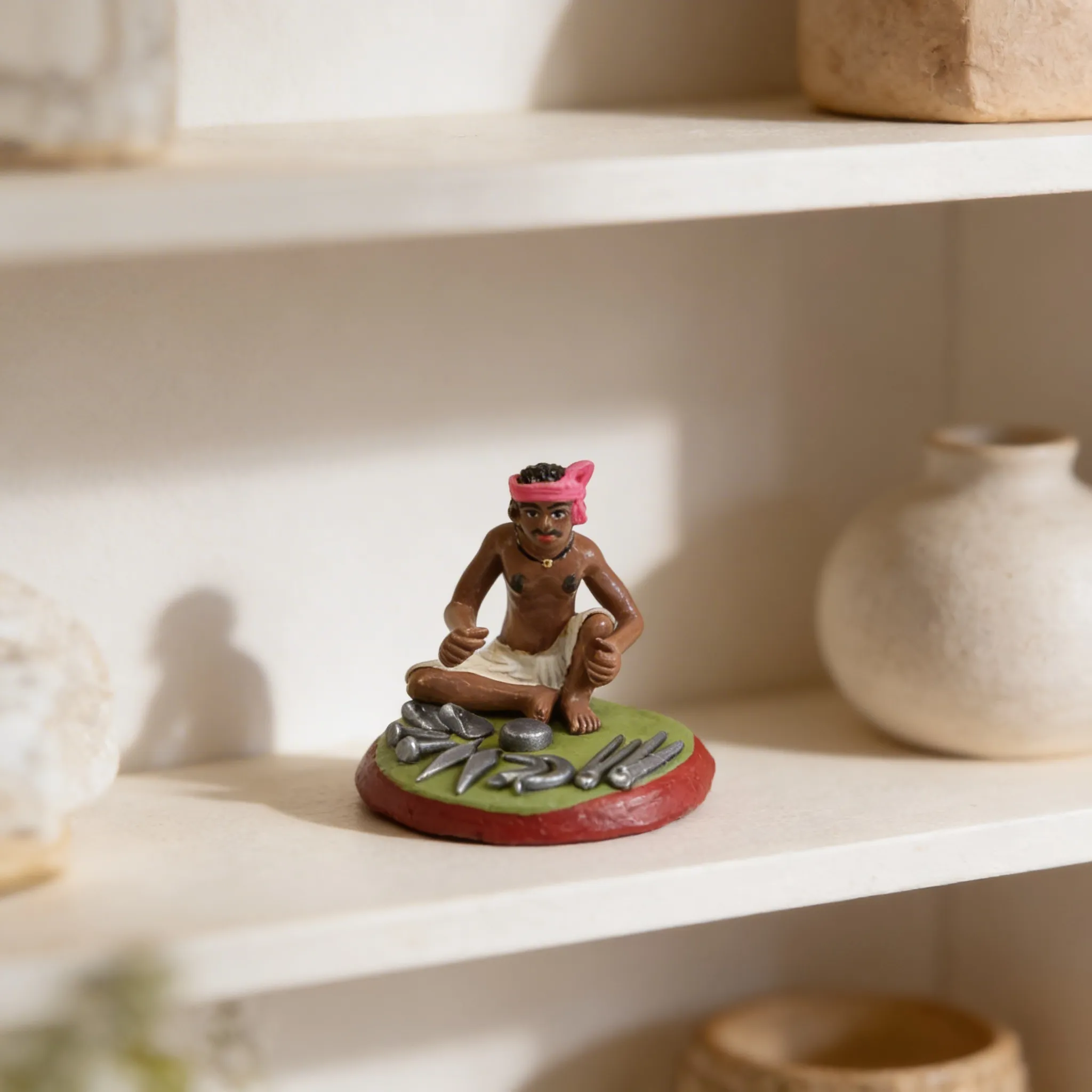 Handmade Falwala Clay Figurine | Golu Doll