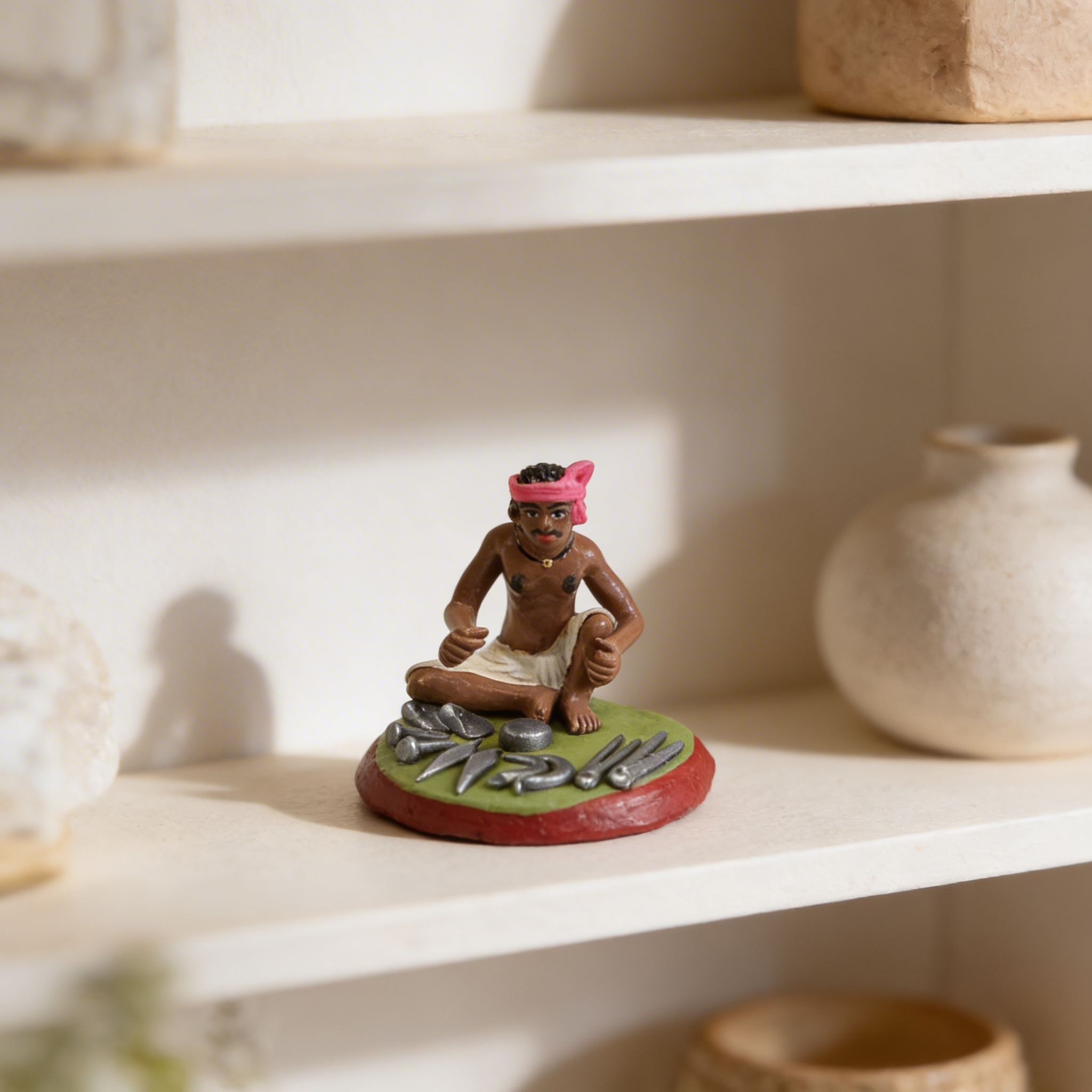 Handmade Falwala Clay Figurine | Golu Doll