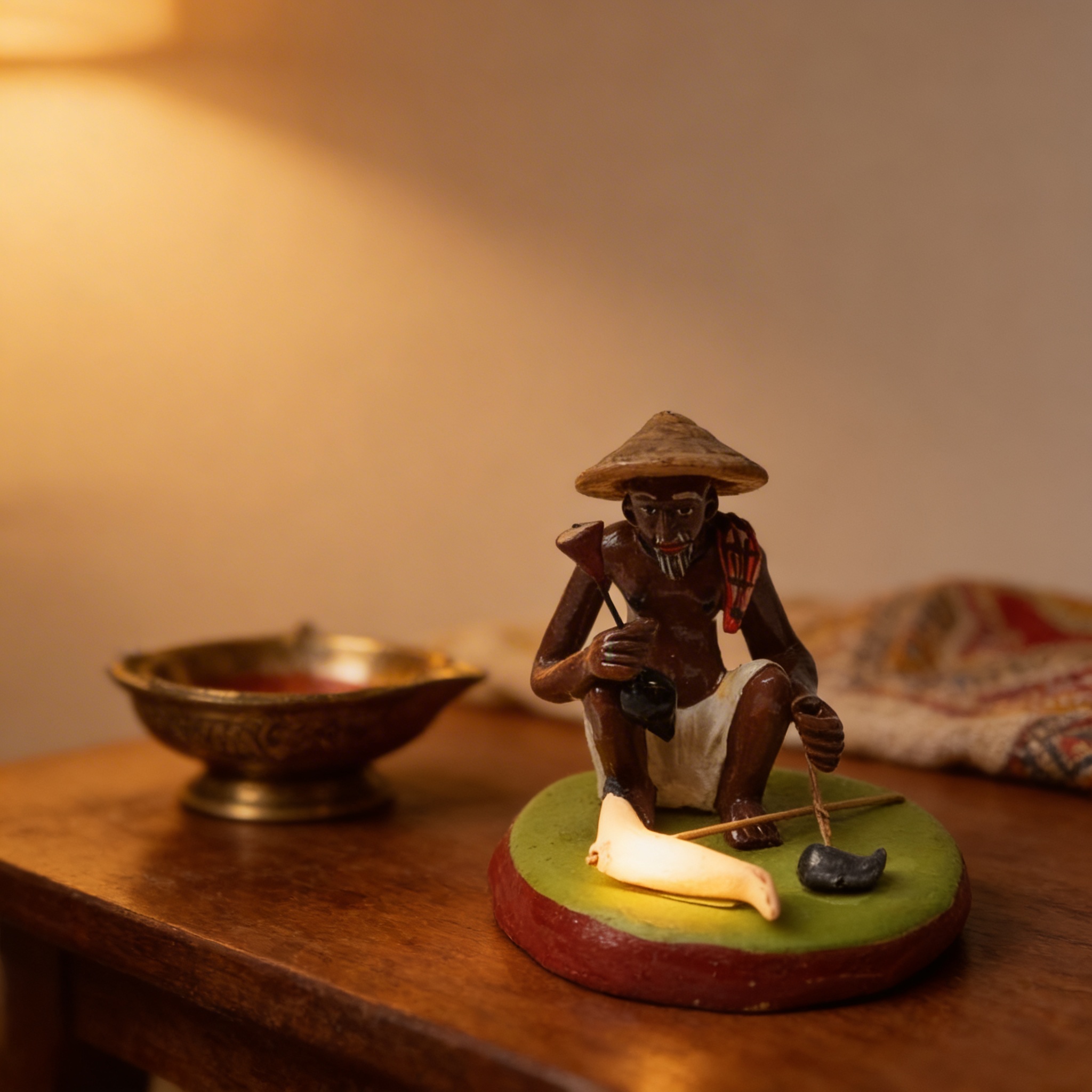 Farmer Clay Figurine | Traditional Golu Doll