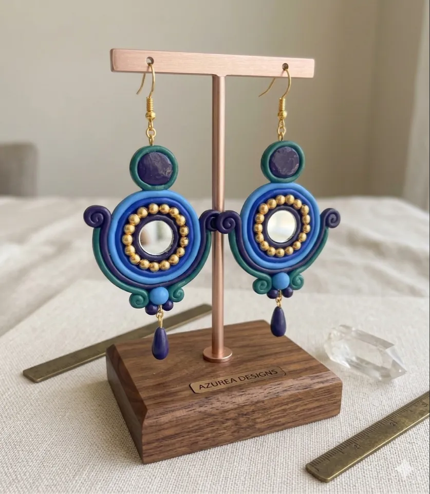 Blue Peacock Chandbalis
