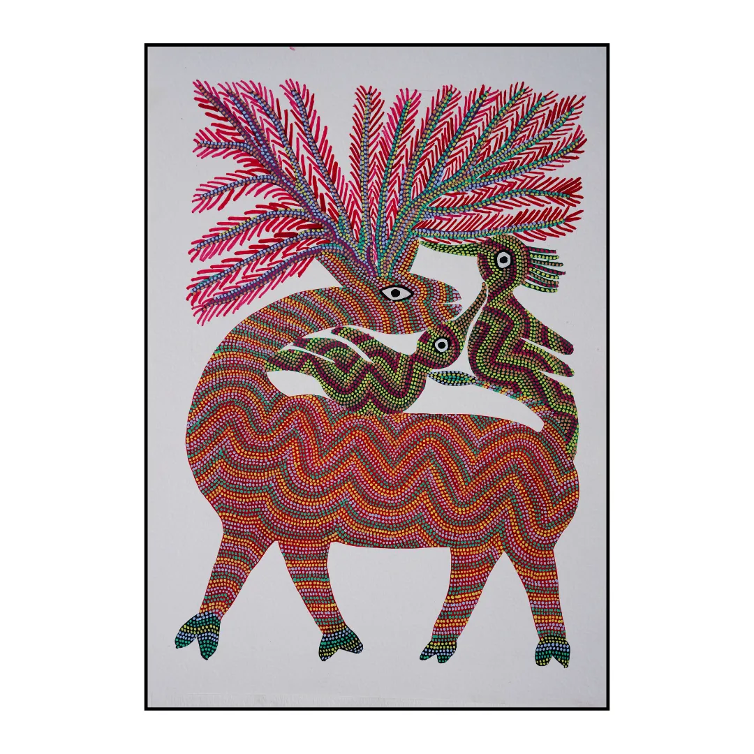 Birds Playing with Barasingha