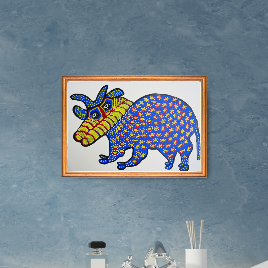 Nandi: Guardian of Faith and Strength in Baiga Art