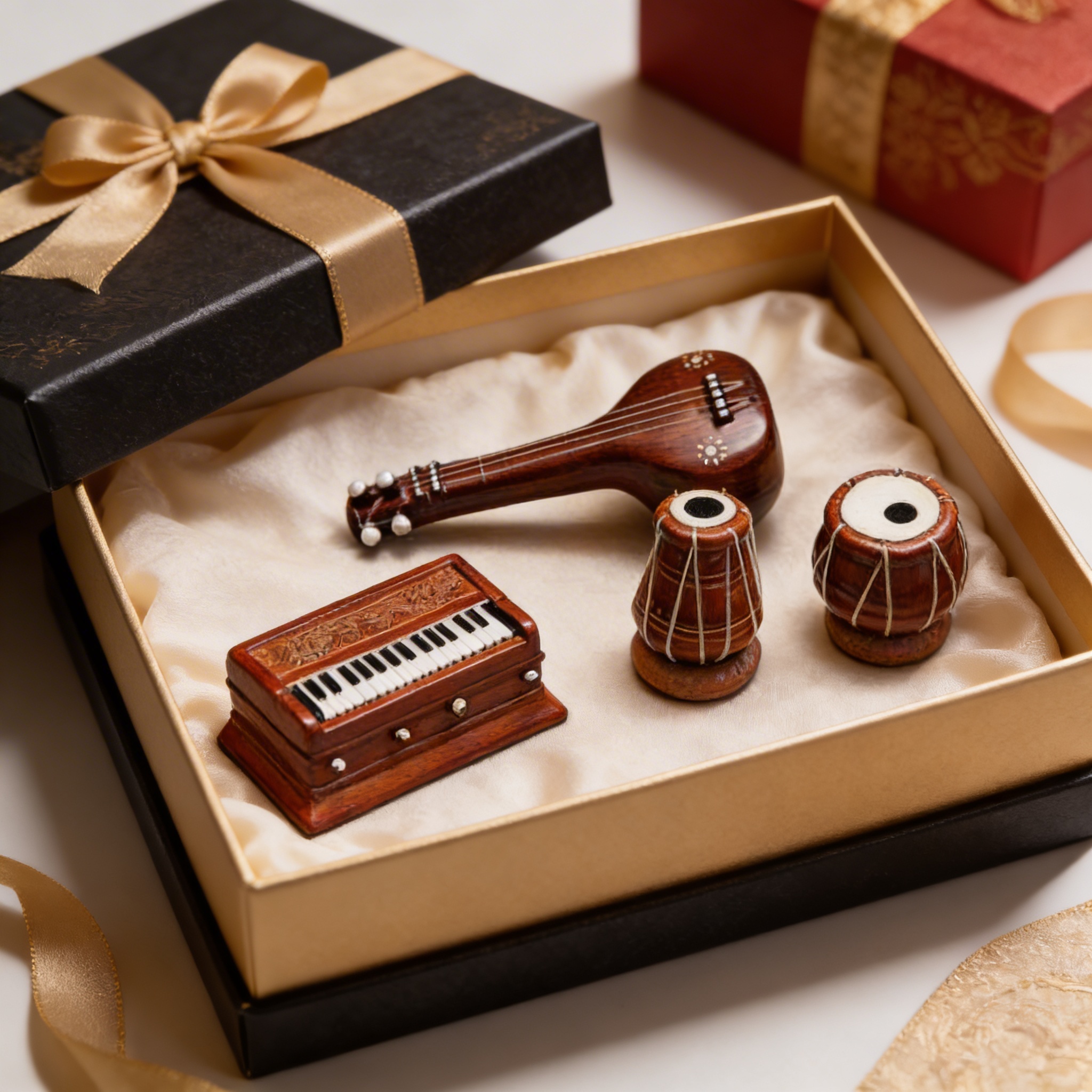 Handmade Miniature Musical Instruments Set
