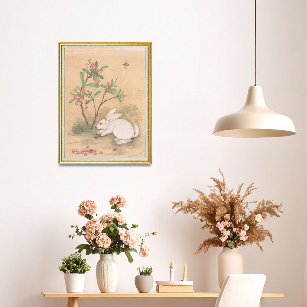 Quiet Pause of the White Rabbit