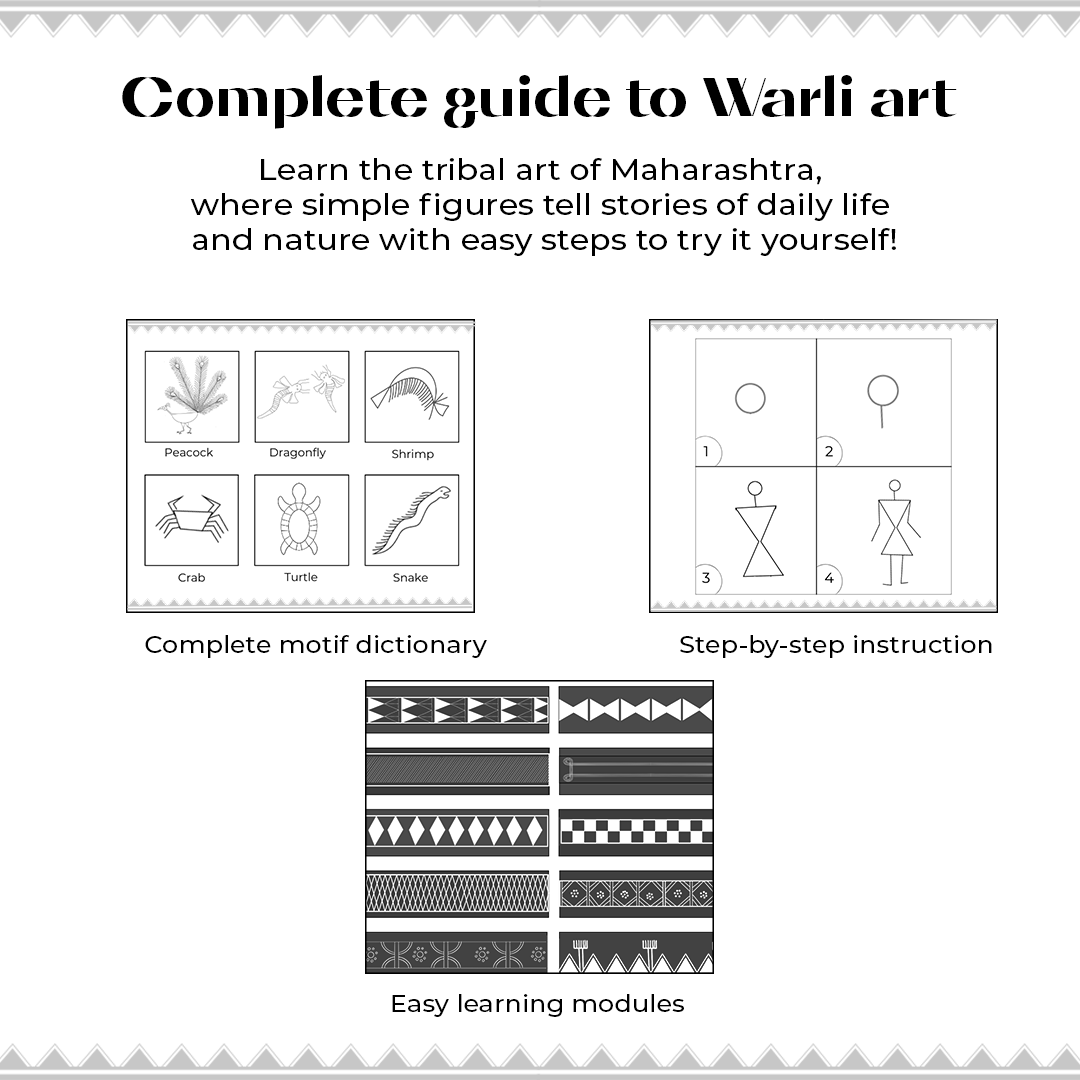 Artventures of Warli : A Creative Journey Through Tribal India (Set of 3)