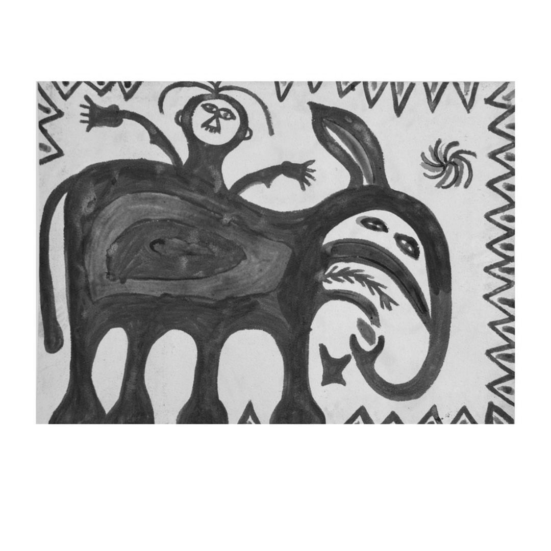 Child and Elephant Spirit by Malo Devi