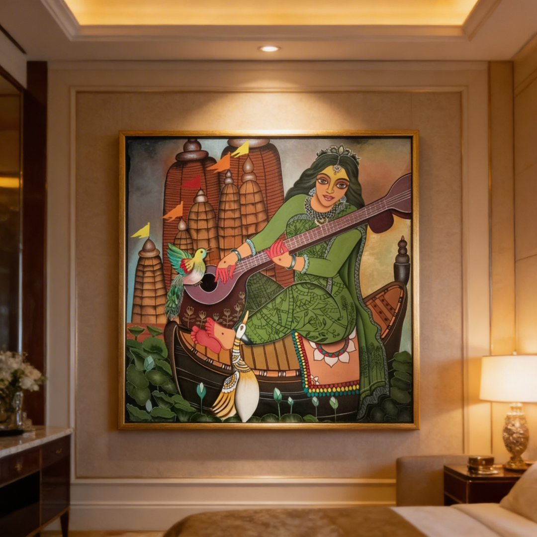 Goddess Saraswati Art