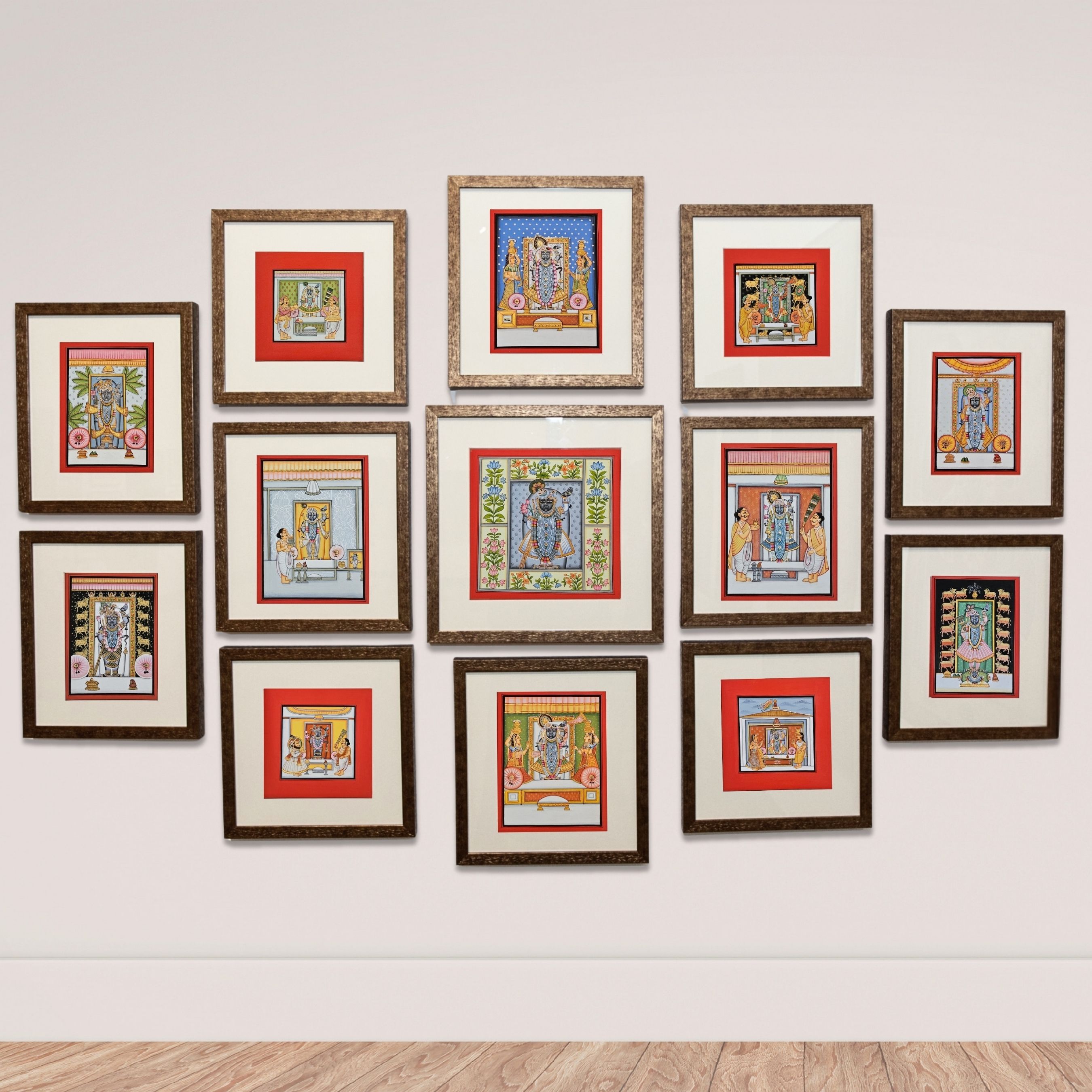 13 Darshan (Set of 13 paintings)