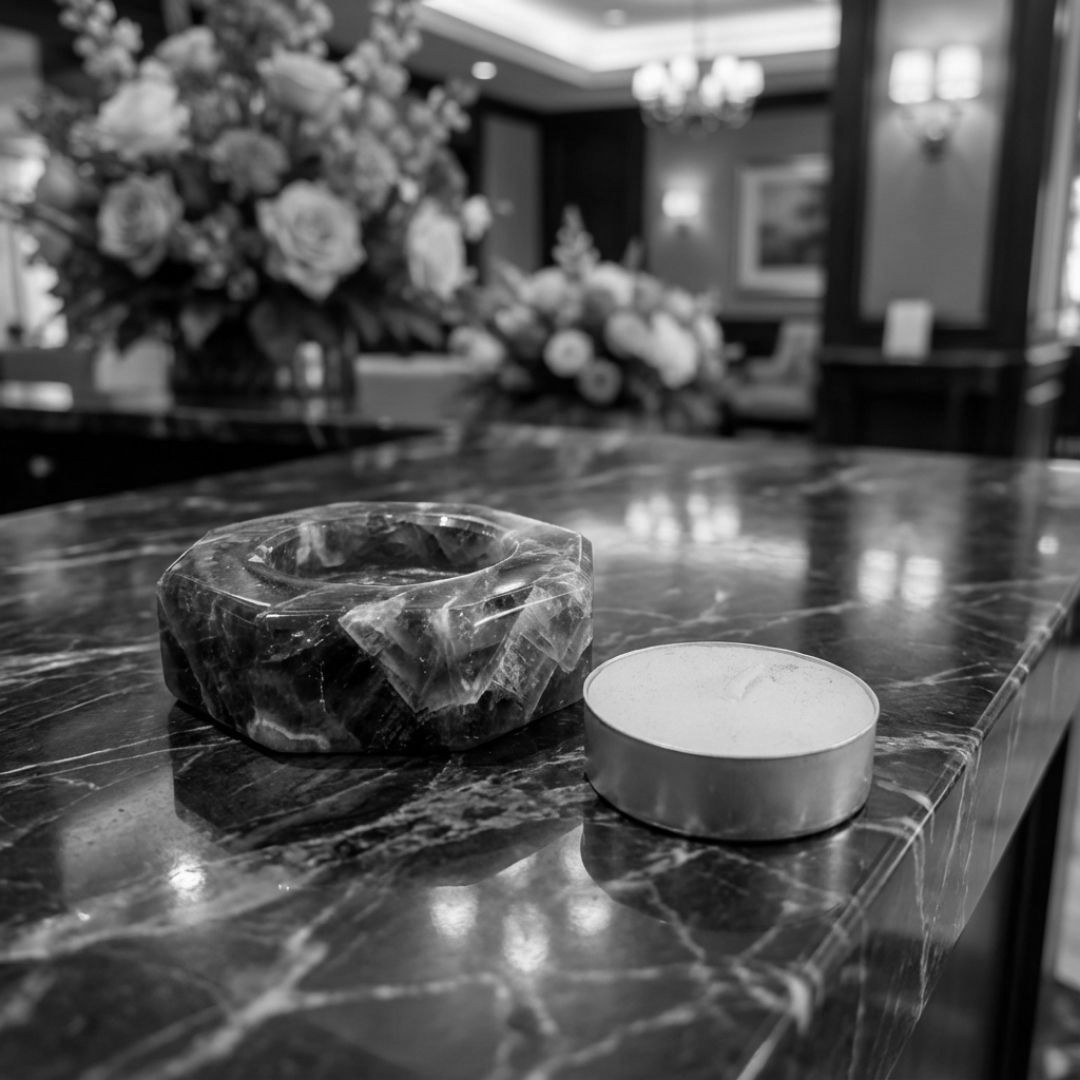 Amethyst Crystal Tea Light Holder for Home Decor and Meditation