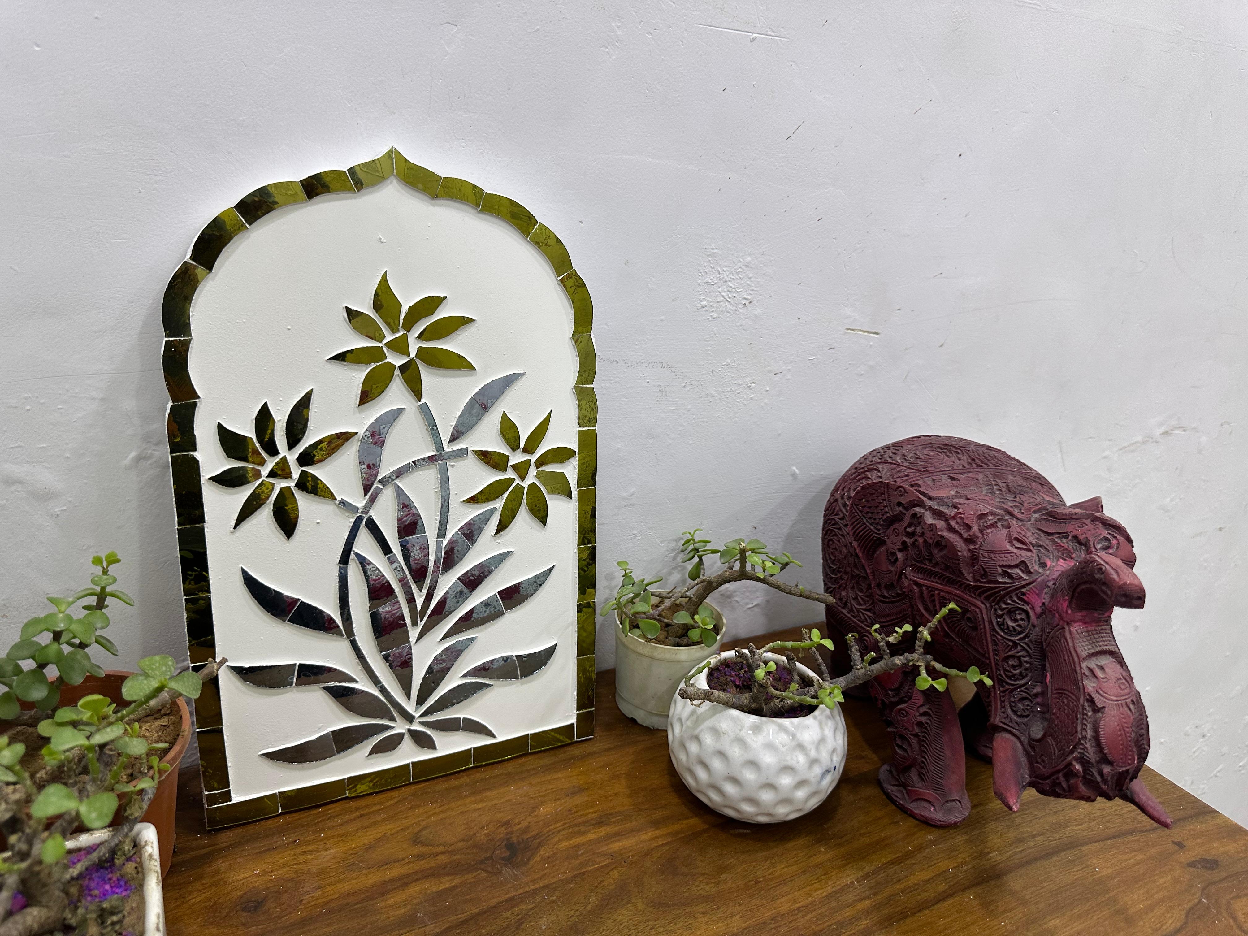 Thikri glass work panel