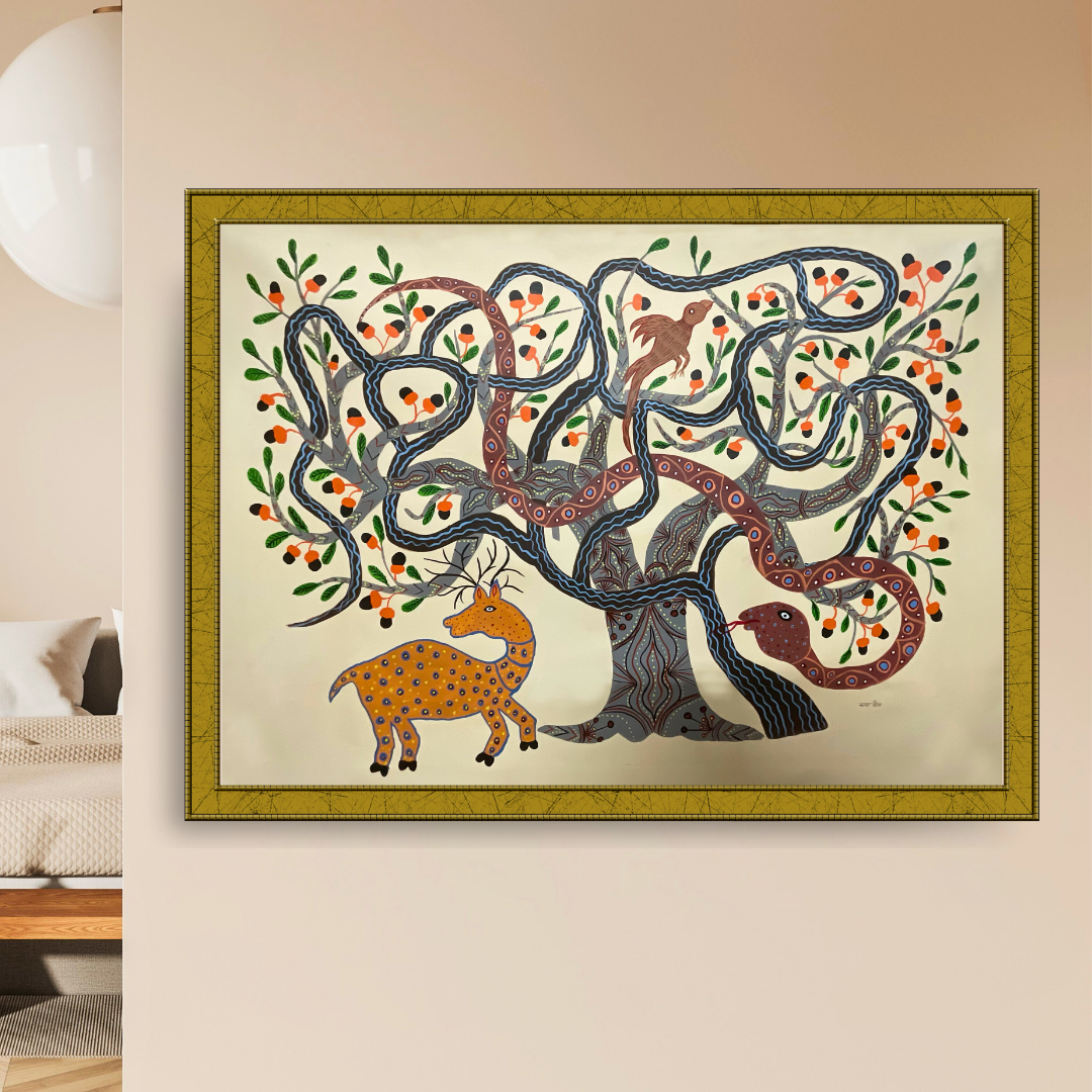 Creatures of Baiga under Wood Apple and Misleteo Trees