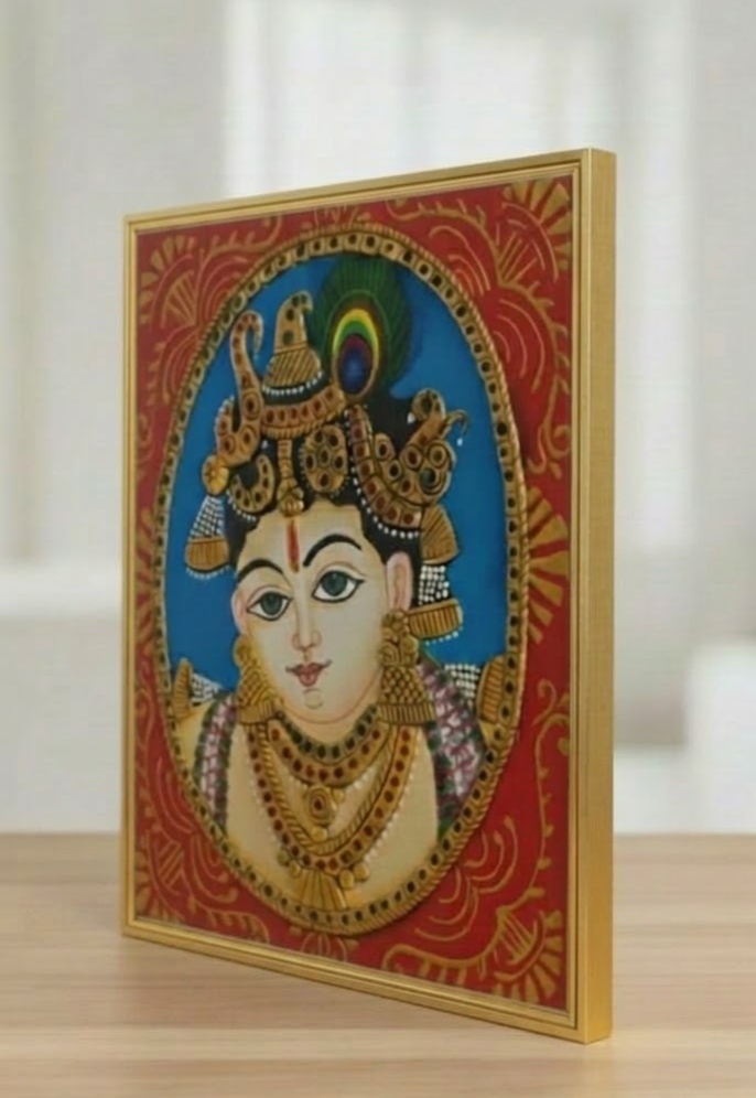 Handcrafted Shri Krishna Portrait