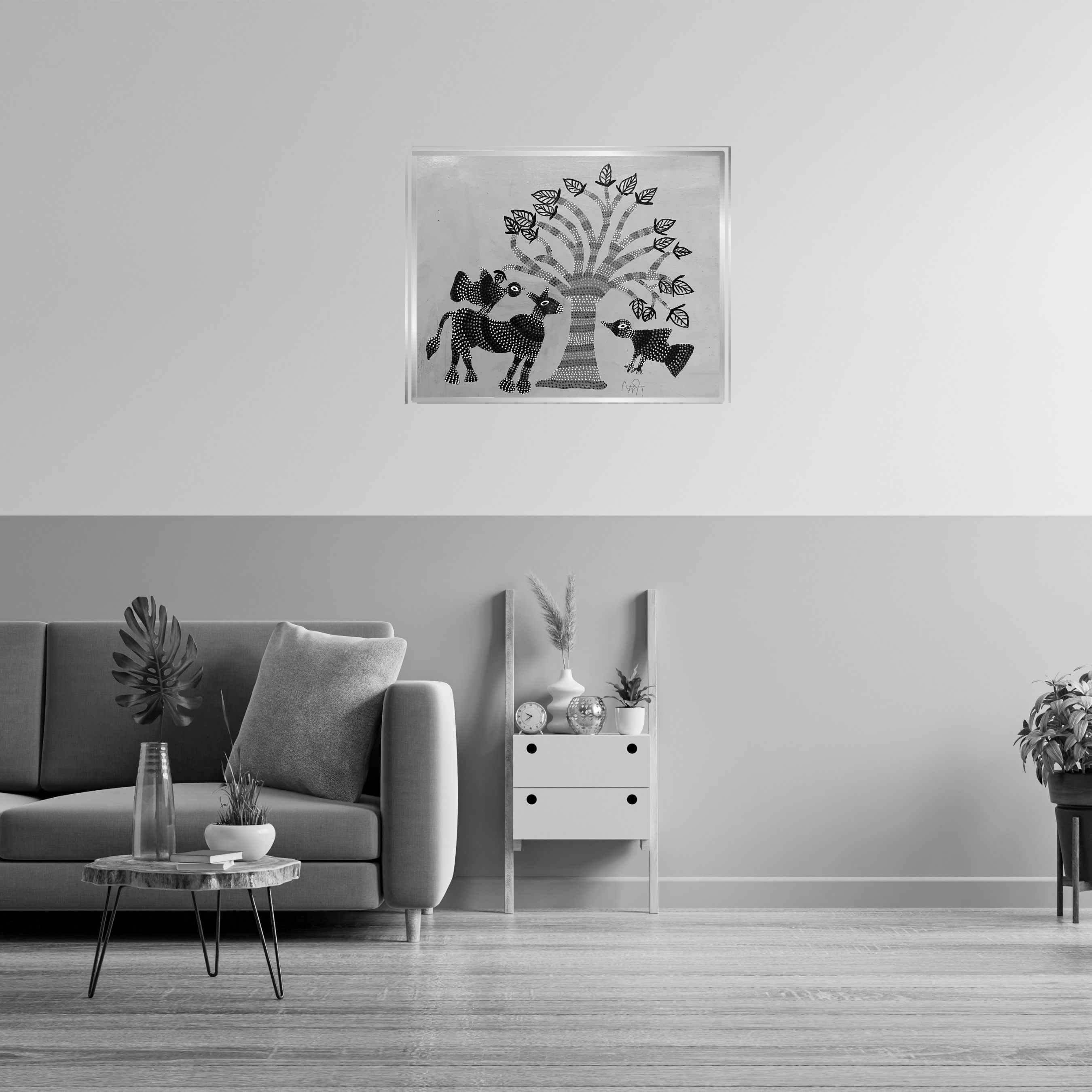 Birds Pecking and Perching