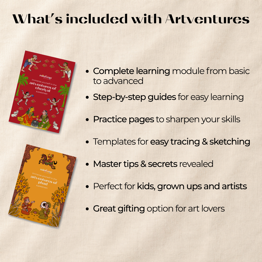 Scroll Arts of India (Combo of 2 Books)