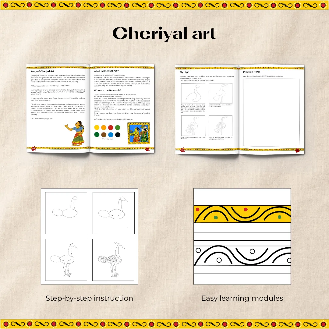 Scroll Arts of India (Combo of 2 Books)