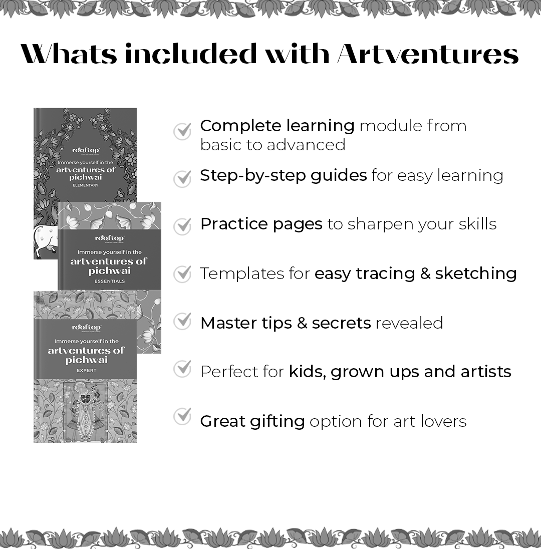 Artventures of Pichwai: The Complete Guide to Divine Art (Set of 3)