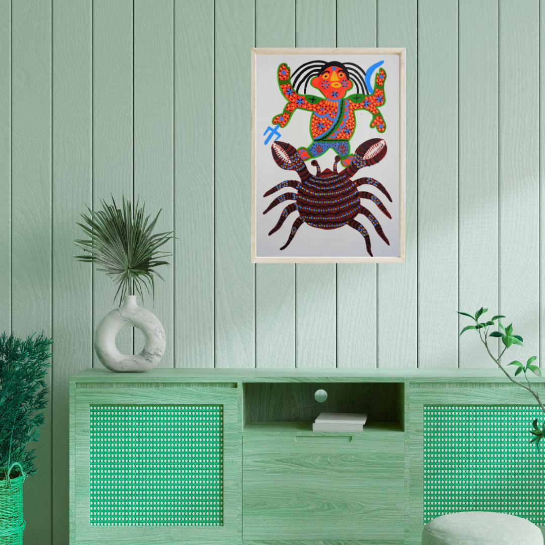 Buddha on his Crab Mount