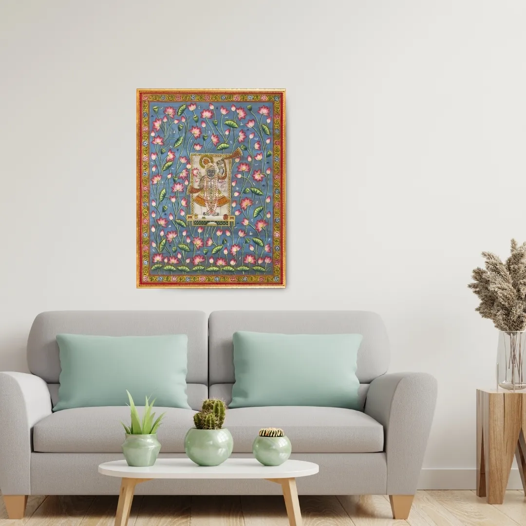 Pichwai Spiritual Shreenathji Painting