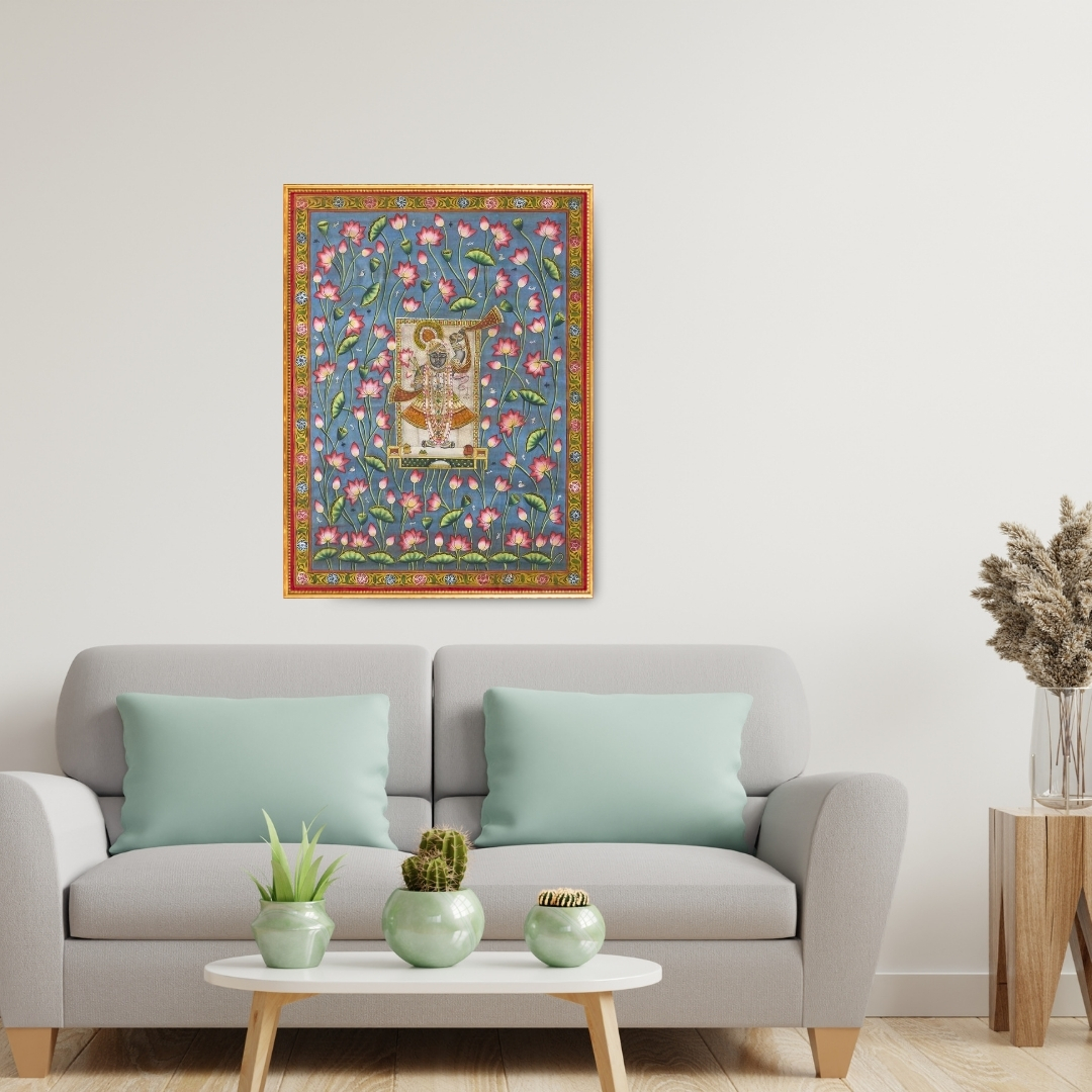 Pichwai Spiritual Shreenathji Painting