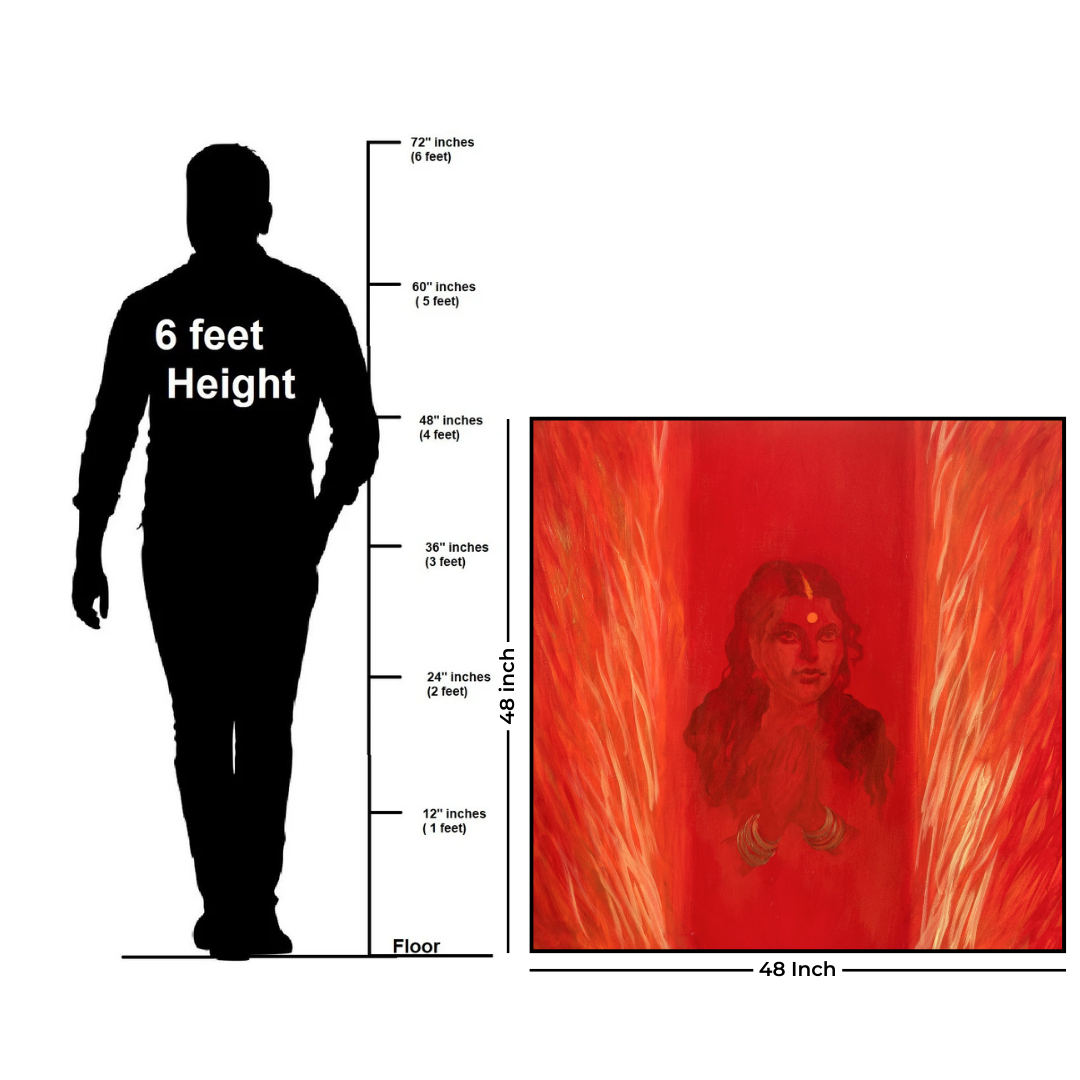 Painting: Lanka Kand - Agni Pariksha