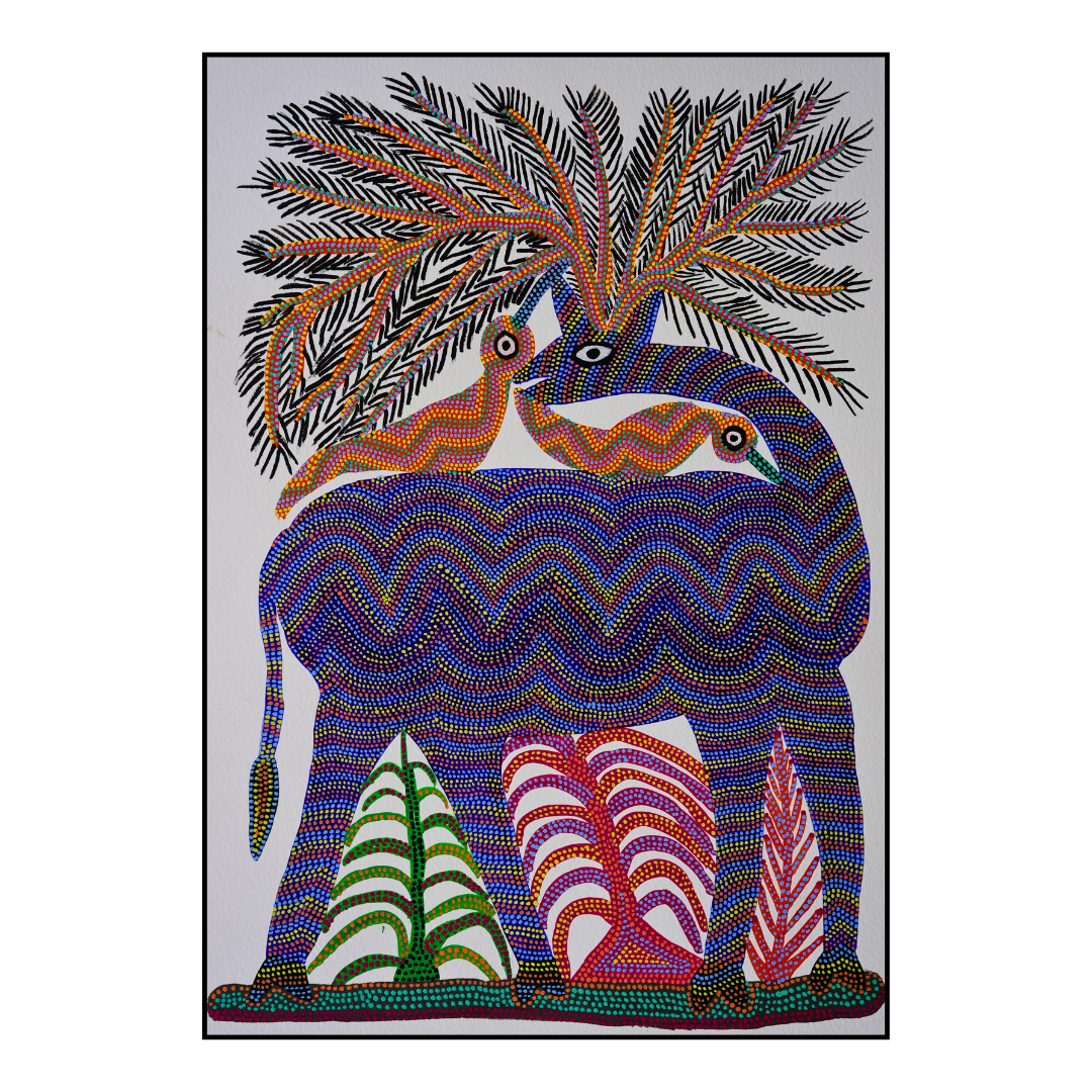 Swamp Deer and Birds 