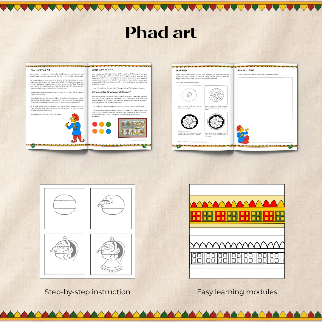 Scroll Arts of India (Combo of 2 Books)